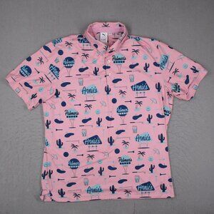 Puma x Arnold Palmer Shirt Mens XL Pink Golf Cloudspun Polo AOP